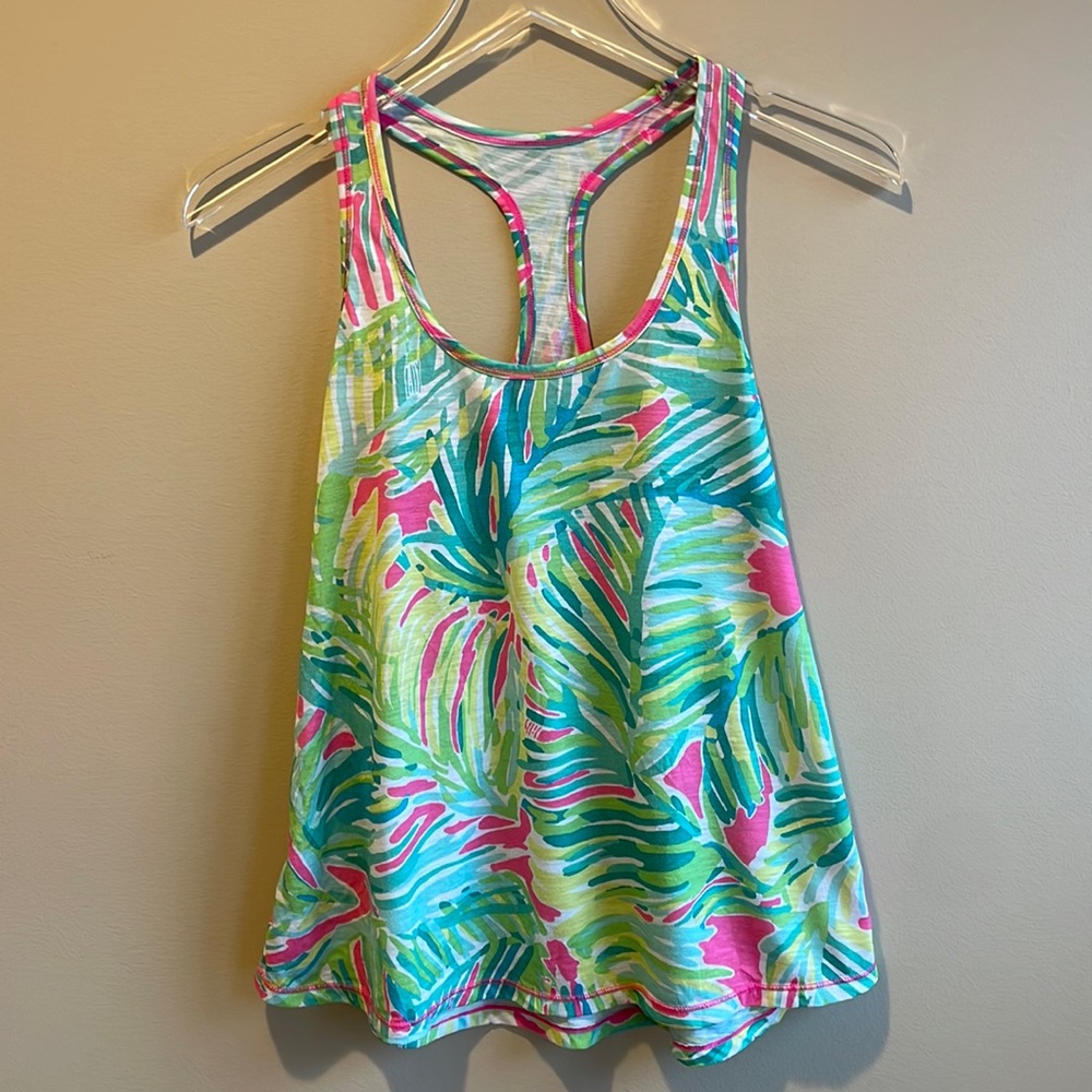 Lilly Pulitzer Racerback Tank in Tropical Storm Size XS